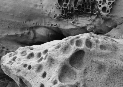 stones erosion black and white pictures